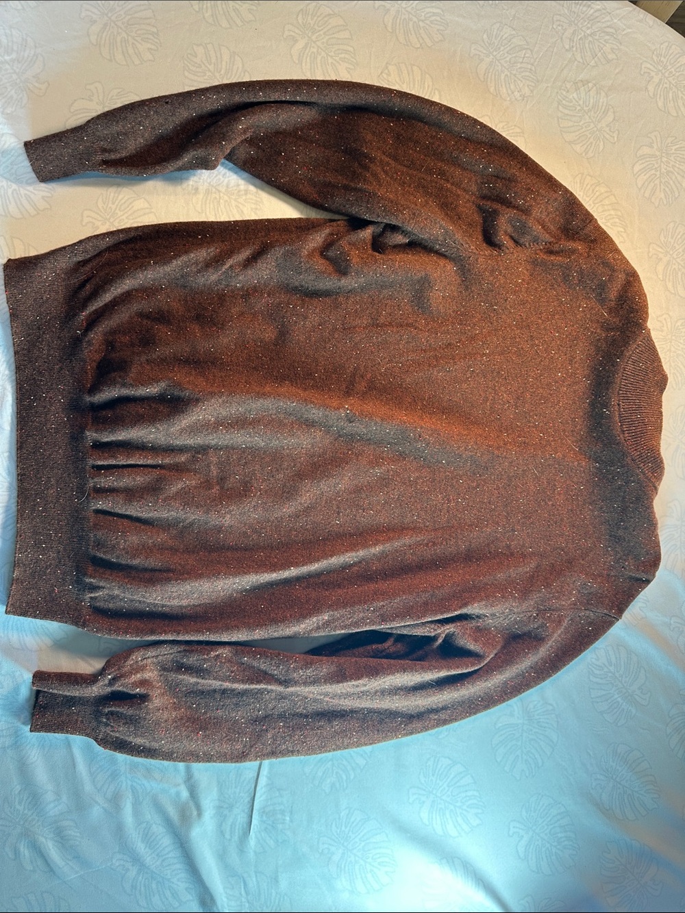 Brown Speckle Knit Sweater